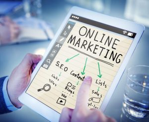 Home Infographic over online marketing strategieën voor lokale bedrijven in Gorinchem met SEO, sociale media en contentmarketing