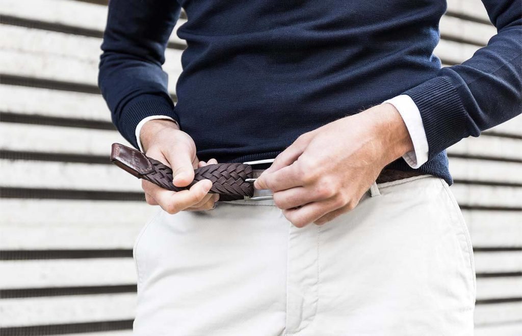 Highbuckle riem zonder gaatjes met modern klikmechanisme voor perfecte pasvorm en comfort